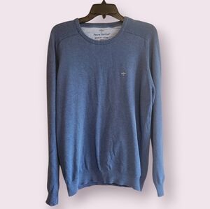 Fynch Hatton Supersoft Classic Blue Crewneck Sweater